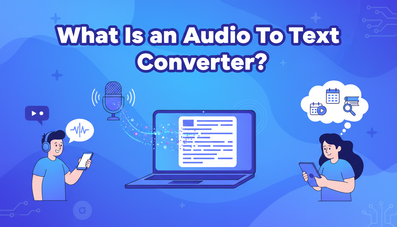 What Is an Audio To Text Converter